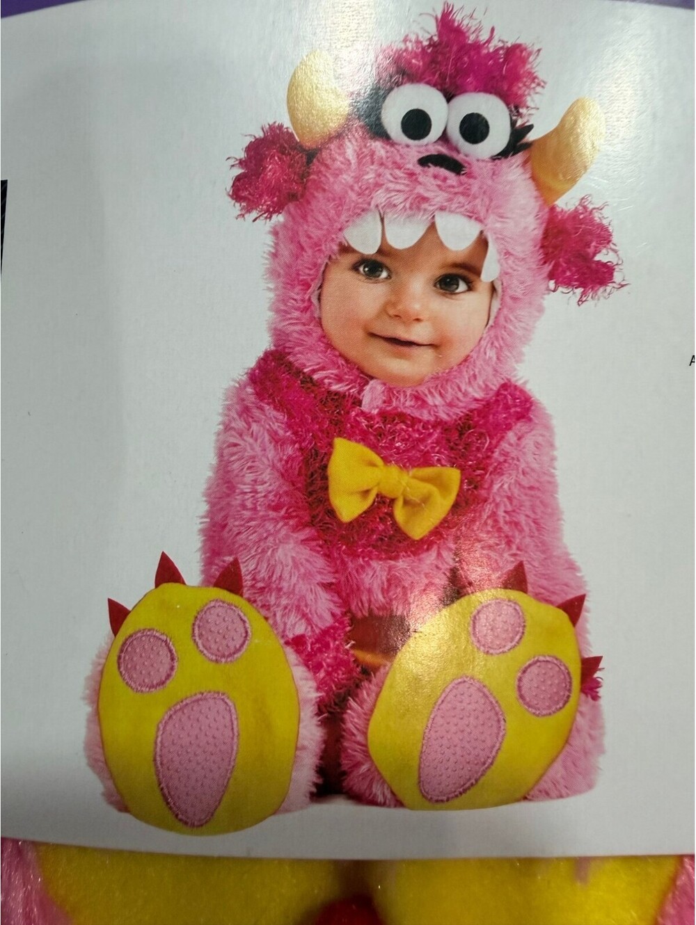 Way to Celebrate Pink Monster Infant Halloween Costume 6-12months